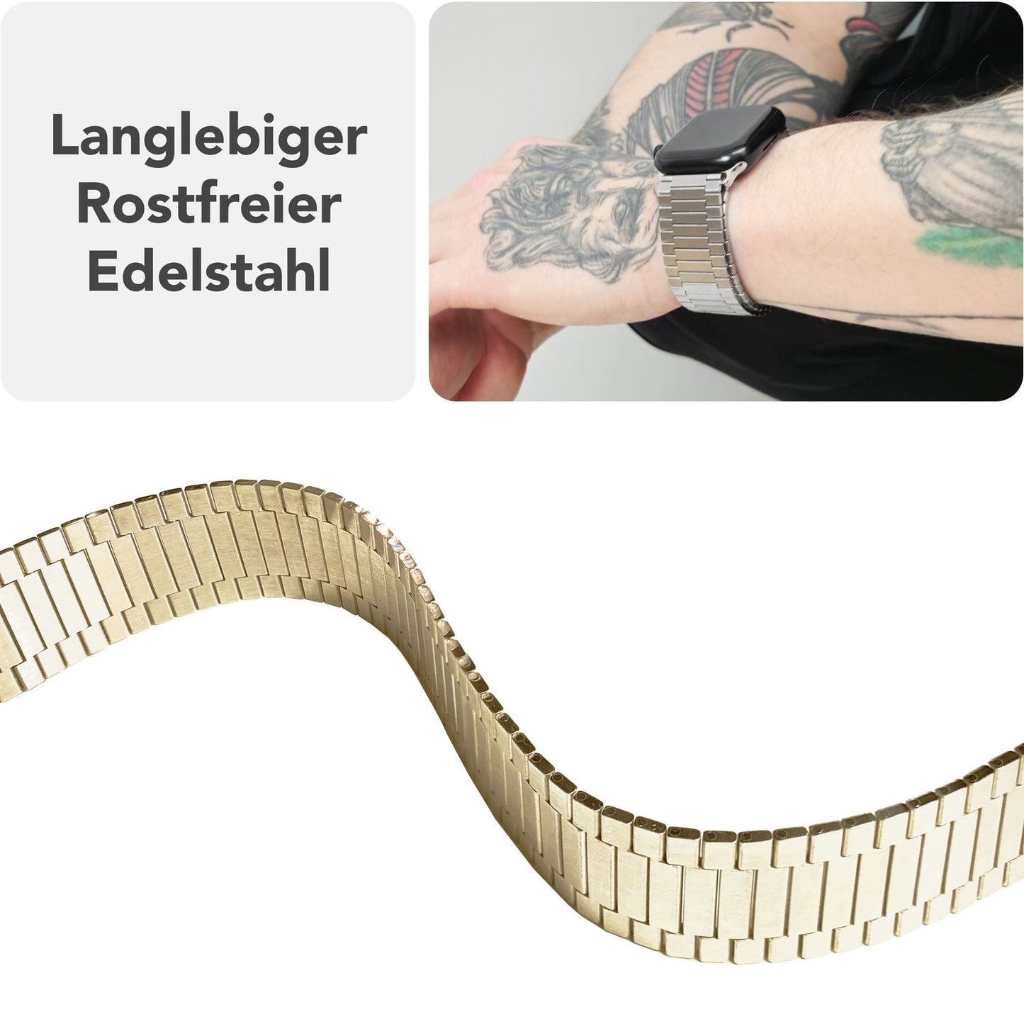 Brățară NALIA Chronos din oțel inoxidabil - Buclă magnetică metalică pentru Apple Watch Ultra SE 42/44/45/46/49 mm