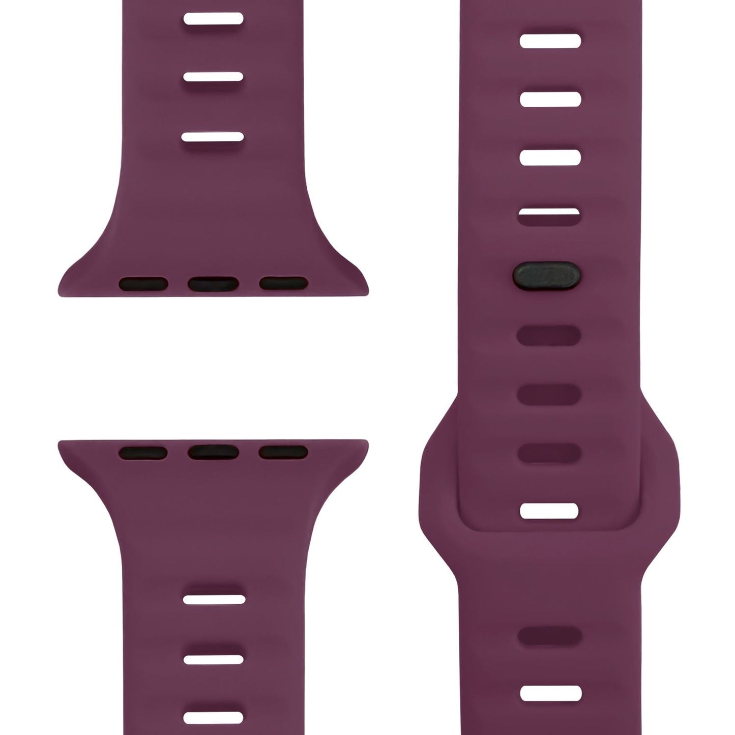 NALIA Motion Armband für Apple Watch SE/10/9/8/7/6/5/4/3/2/1, Gehäusegröße 38/40/41/42mm, Soft Silikon Ersatz Sportarmband mit Steck-Pin Verschluss