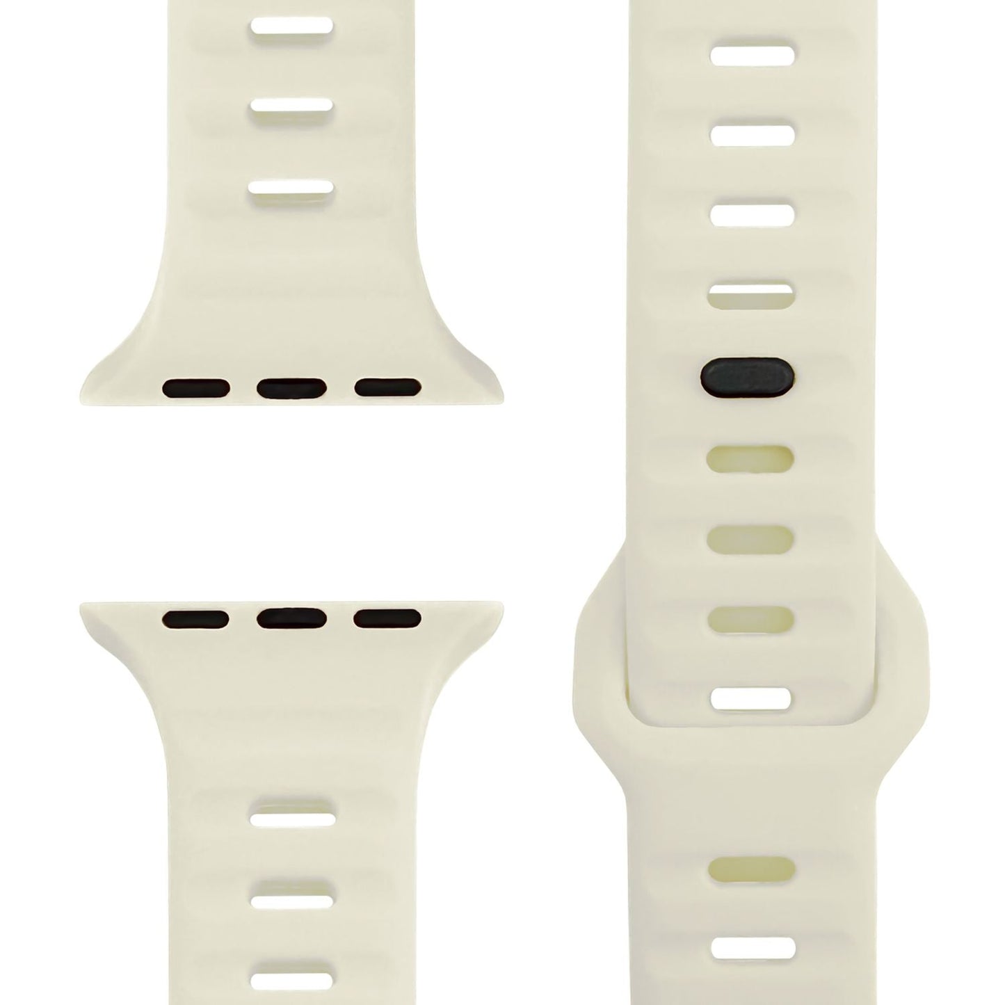 NALIA Motion Armband für Apple Watch SE/10/9/8/7/6/5/4/3/2/1, Gehäusegröße 38/40/41/42mm, Soft Silikon Ersatz Sportarmband mit Steck-Pin Verschluss