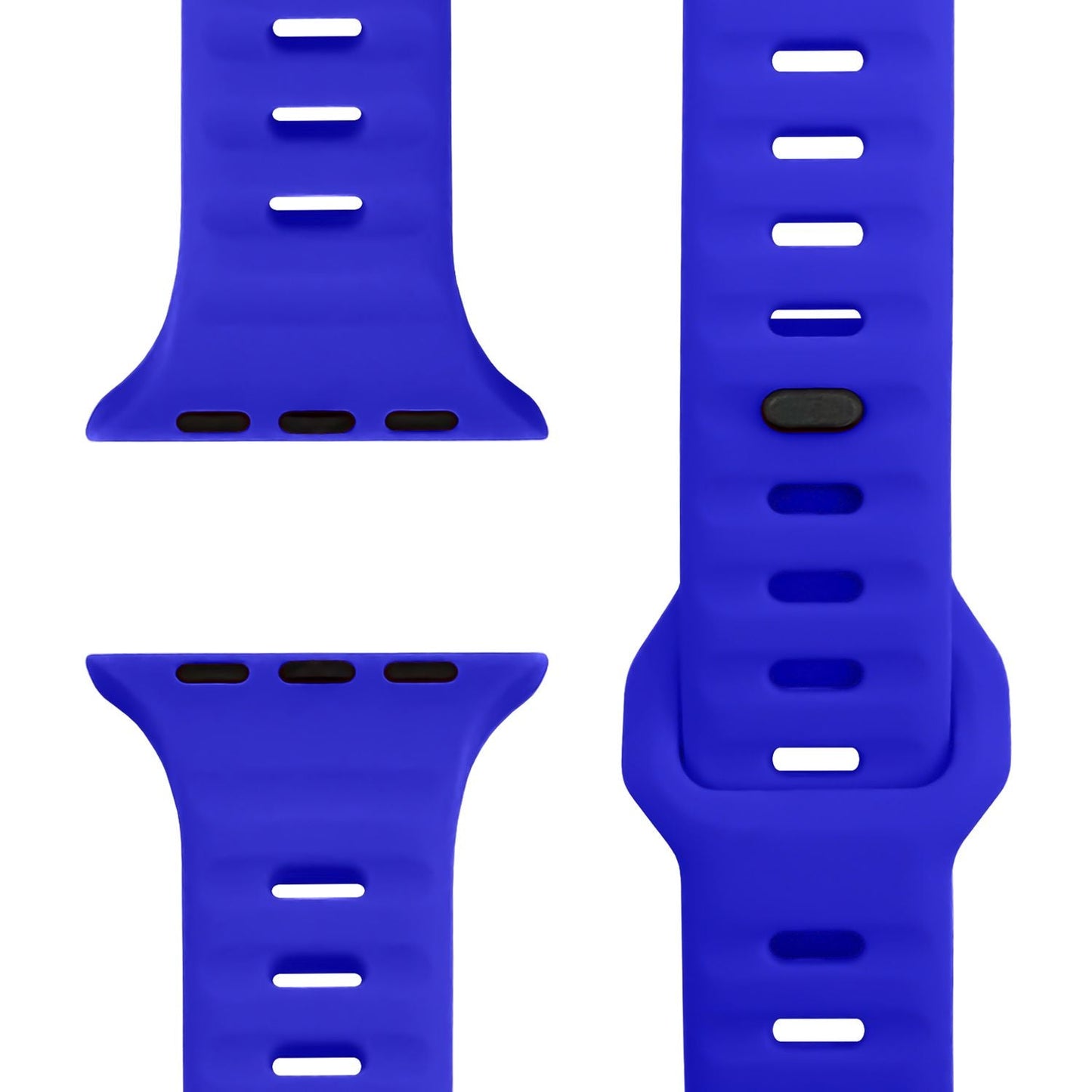 NALIA Motion Armband für Apple Watch SE/10/9/8/7/6/5/4/3/2/1, Gehäusegröße 38/40/41/42mm, Soft Silikon Ersatz Sportarmband mit Steck-Pin Verschluss