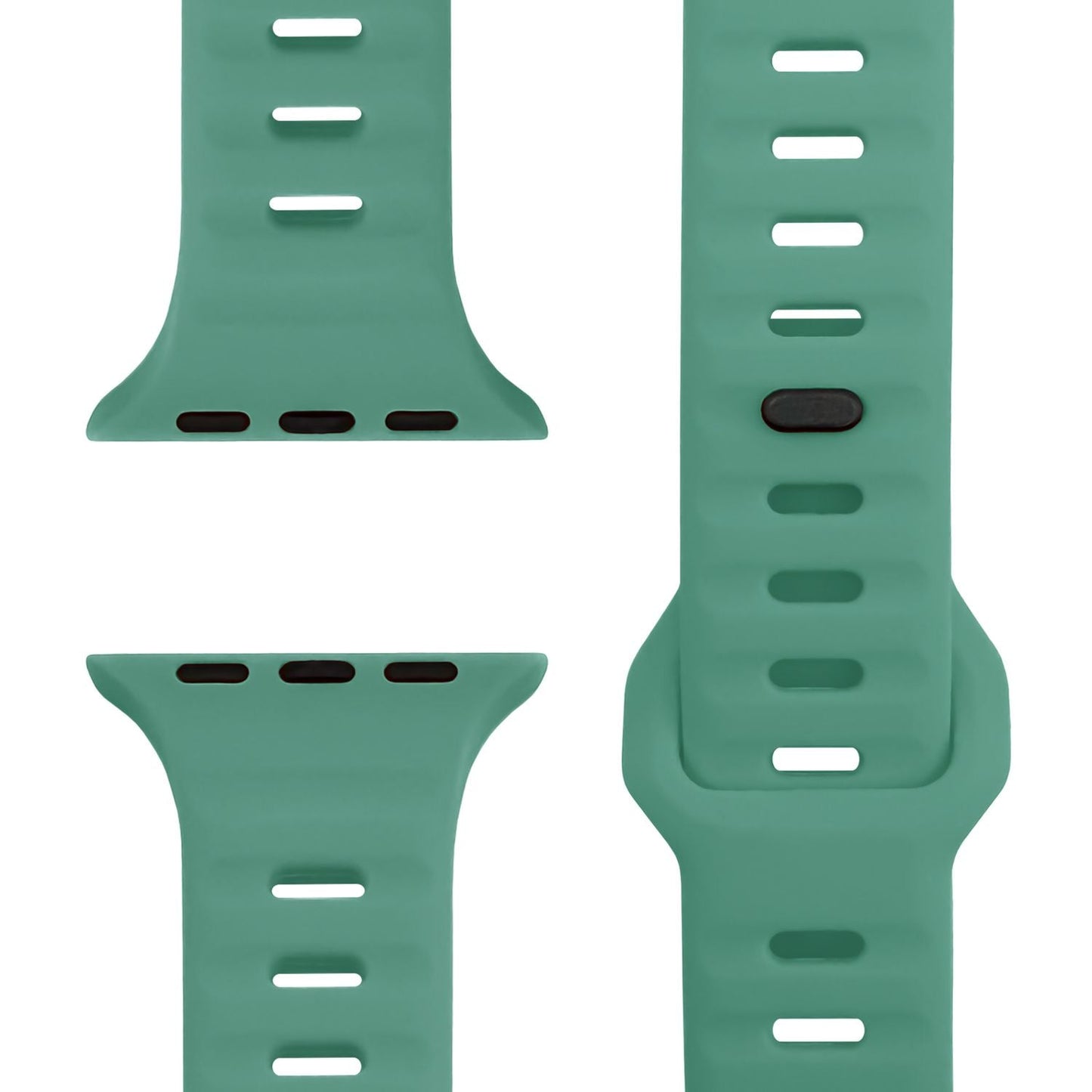 NALIA Motion Armband für Apple Watch Ultra/SE/10/9/8/7/6/5/4/3/2/1, Gehäusegröße 42/44/45/46/49mm, Soft Silikon Ersatz Sportarmband mit Steck-Pin Verschluss