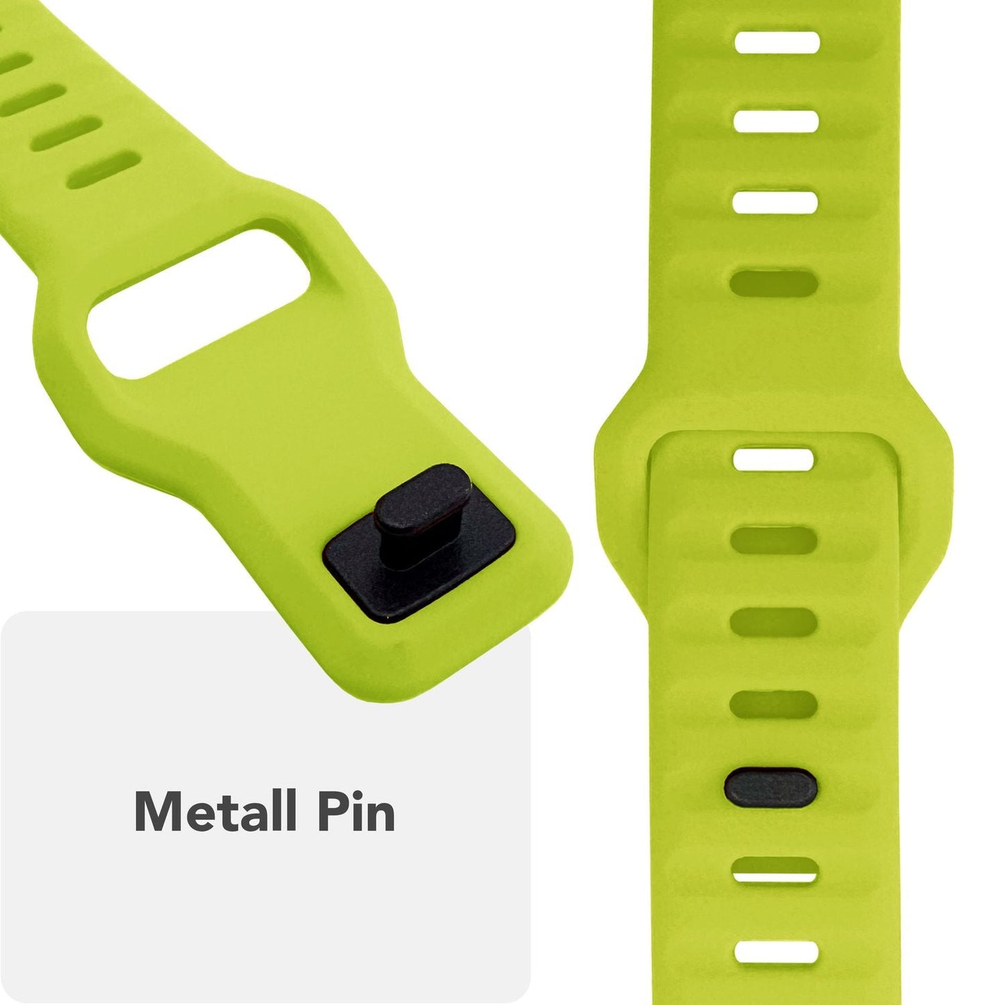 NALIA Motion Armband für Apple Watch Ultra/SE/10/9/8/7/6/5/4/3/2/1, Gehäusegröße 42/44/45/46/49mm, Soft Silikon Ersatz Sportarmband mit Steck-Pin Verschluss