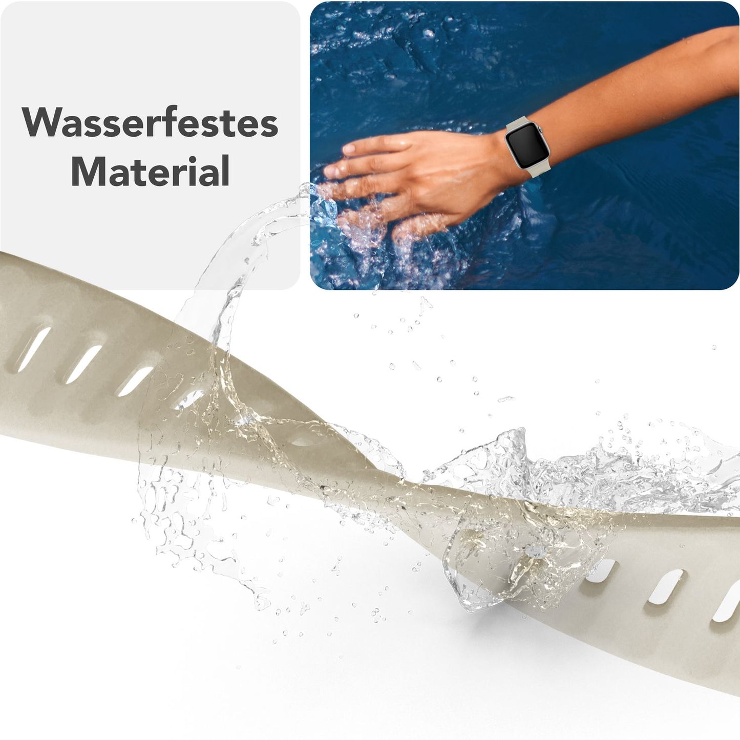 NALIA Motion Armband für Apple Watch Ultra/SE/10/9/8/7/6/5/4/3/2/1, Gehäusegröße 42/44/45/46/49mm, Soft Silikon Ersatz Sportarmband mit Steck-Pin Verschluss