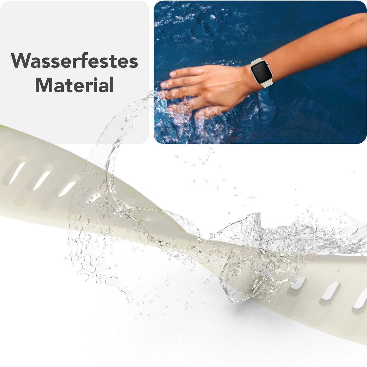 NALIA Motion Armband für Apple Watch Ultra/SE/10/9/8/7/6/5/4/3/2/1, Gehäusegröße 42/44/45/46/49mm, Soft Silikon Ersatz Sportarmband mit Steck-Pin Verschluss