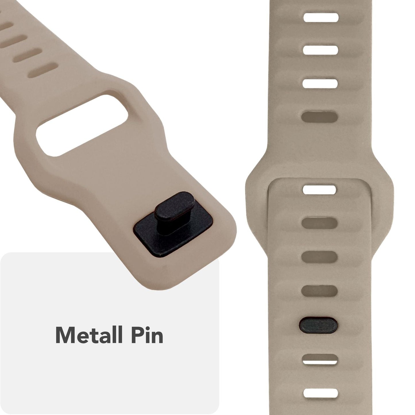 NALIA Motion Armband für Apple Watch Ultra/SE/10/9/8/7/6/5/4/3/2/1, Gehäusegröße 42/44/45/46/49mm, Soft Silikon Ersatz Sportarmband mit Steck-Pin Verschluss