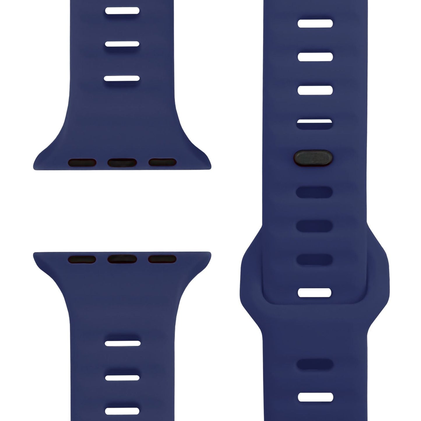 NALIA Motion Armband für Apple Watch Ultra/SE/10/9/8/7/6/5/4/3/2/1, Gehäusegröße 42/44/45/46/49mm, Soft Silikon Ersatz Sportarmband mit Steck-Pin Verschluss