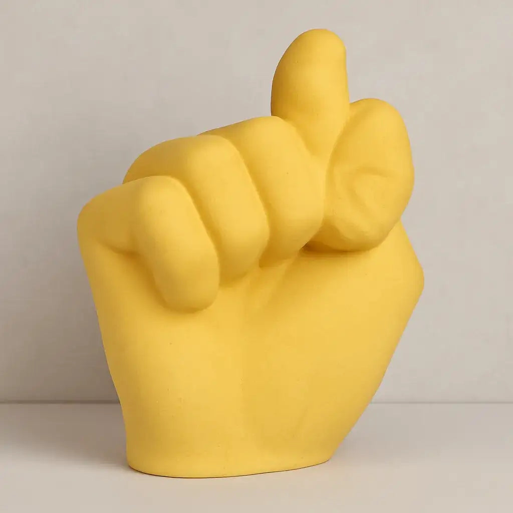 Handfigur Ablehnung Humorvolles Statement - Maße 18 cm, Gewicht 0,5 kg