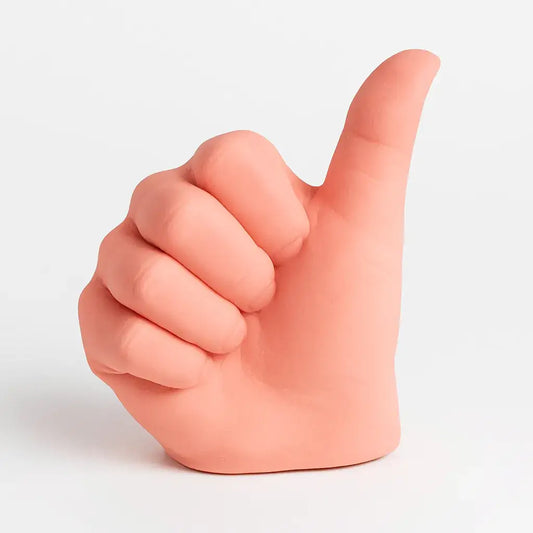 Alles Gut Handzeichen Figur - Symbol Optimismus - Größe 12 cm, Keramik