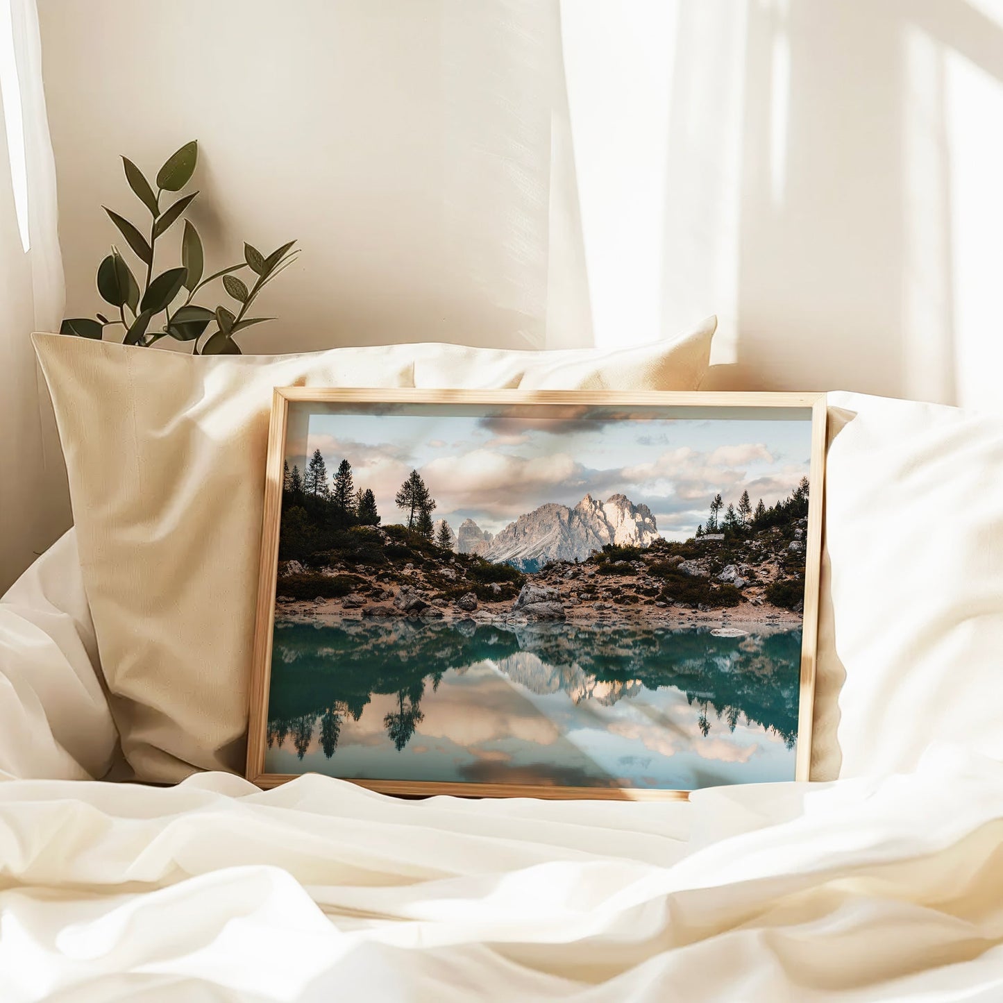 Lago Di Sorapis Dolomites Print - Hauptmerkmal Landschaftsbild 200 g/m² Unframed