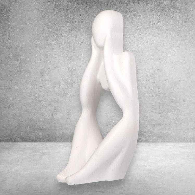 LunaKunst Skulptur Symbol Stärke - Größe 22x9x9 cm, Gewicht 1,1 kg