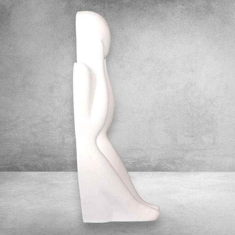 LunaKunst Skulptur Symbol Stärke - Größe 22x9x9 cm, Gewicht 1,1 kg