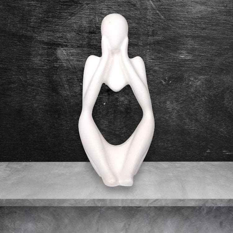 LunaKunst Skulptur Symbol Stärke - Größe 22x9x9 cm, Gewicht 1,1 kg