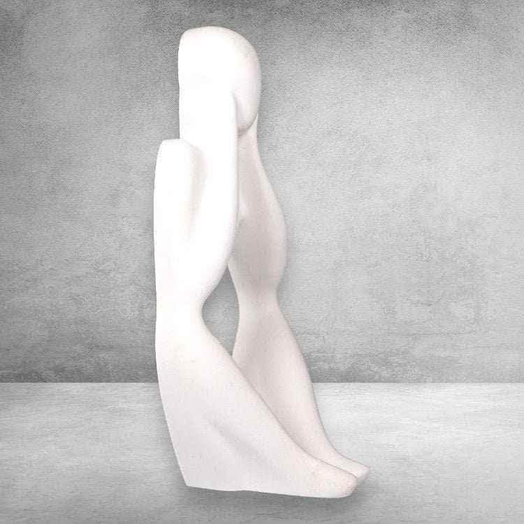 LunaKunst Skulptur Symbol Stärke - Größe 22x9x9 cm, Gewicht 1,1 kg