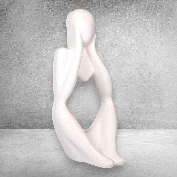 LunaKunst Skulptur Symbol Stärke - Größe 22x9x9 cm, Gewicht 1,1 kg