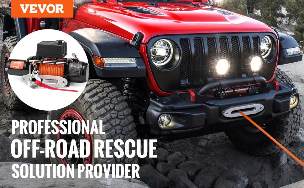 VEVOR S10000 Elektrische Winde - Zugkraft 4536 Kg, 3 PS, 20 m Seil