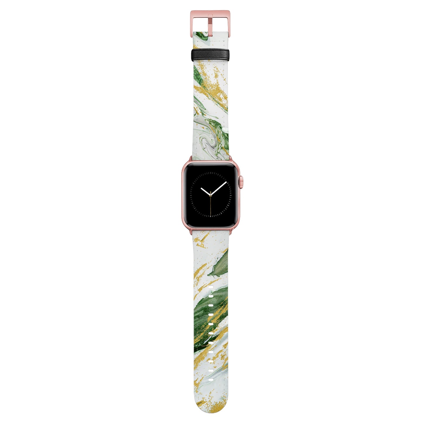 Brățară NALIA Berlin cu model de smarald pentru încheietura mâinii - Compatibilă cu Apple Watch 38-41mm și 42mm, Material: Piele artificială