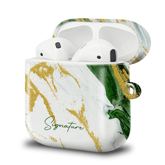 Husă NALIA Emerald pentru AirPods 4 - Protecție Signature, Material silicon, Dimensiuni 64x45x22 mm