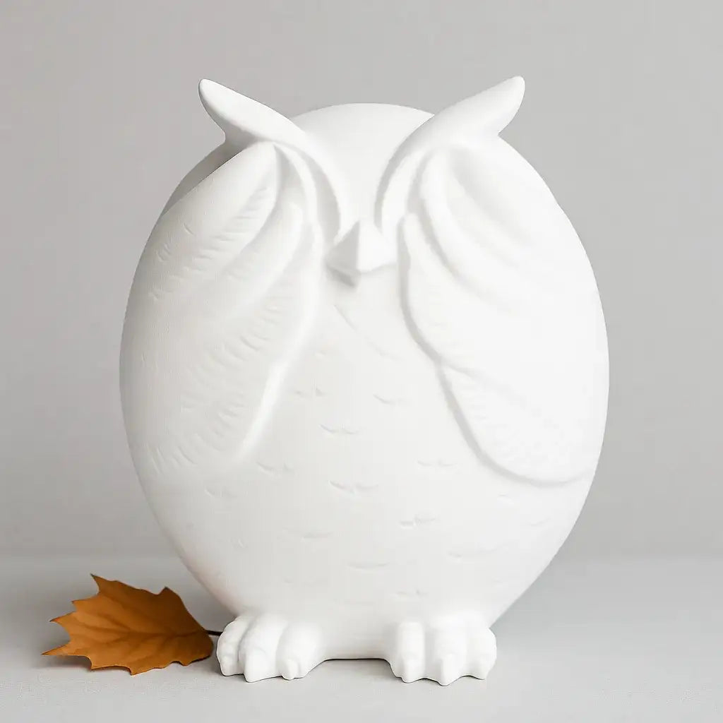 Nichts Böses Sehen Eulenfigur Personalisierbar - 12 cm, Material Keramik