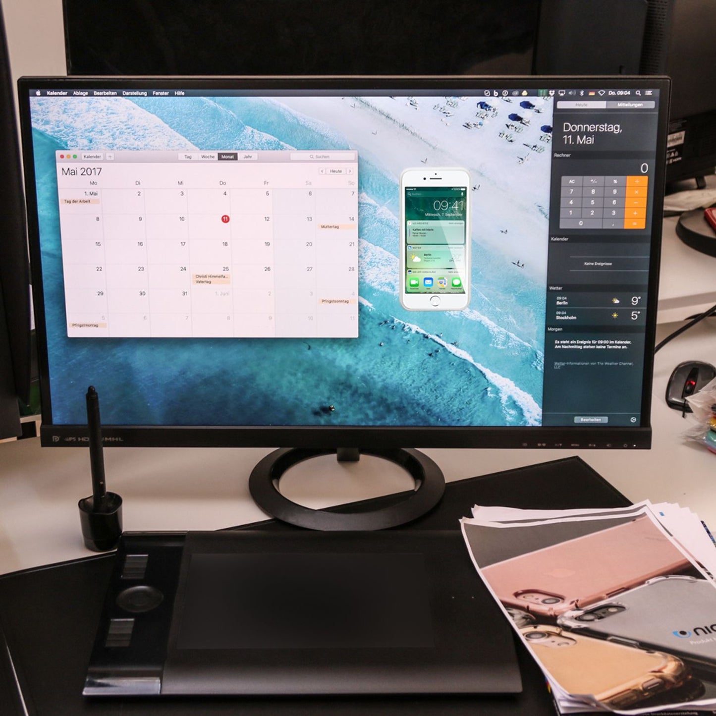 NALIA IPhone 6 6S Anti Gravity Case - Ultra Dünn 0,7 Mm Selbstklebend Silikon Hülle