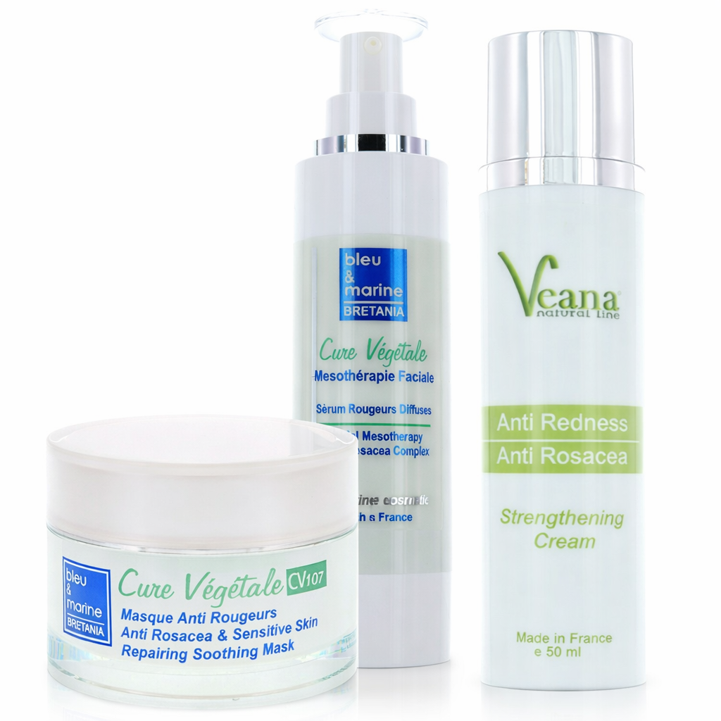 Veana – 3-Stufen-Pflegesystem für empfindliche Haut: Maske (50ml), Serum (30ml) & Creme (50ml)