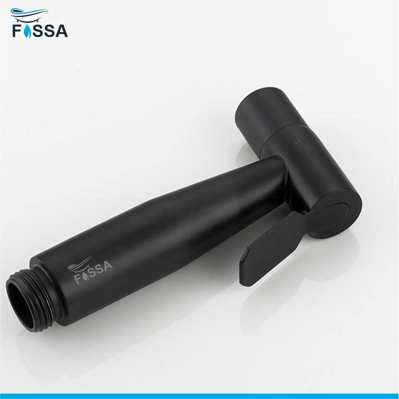 Fossa Hand Held Bidet Sprayer Premium Stainless Steel Sprayer Shattaf - Bidet Spray Head for Toilet, Hand Bidet Sprayer for Toilet Black-2