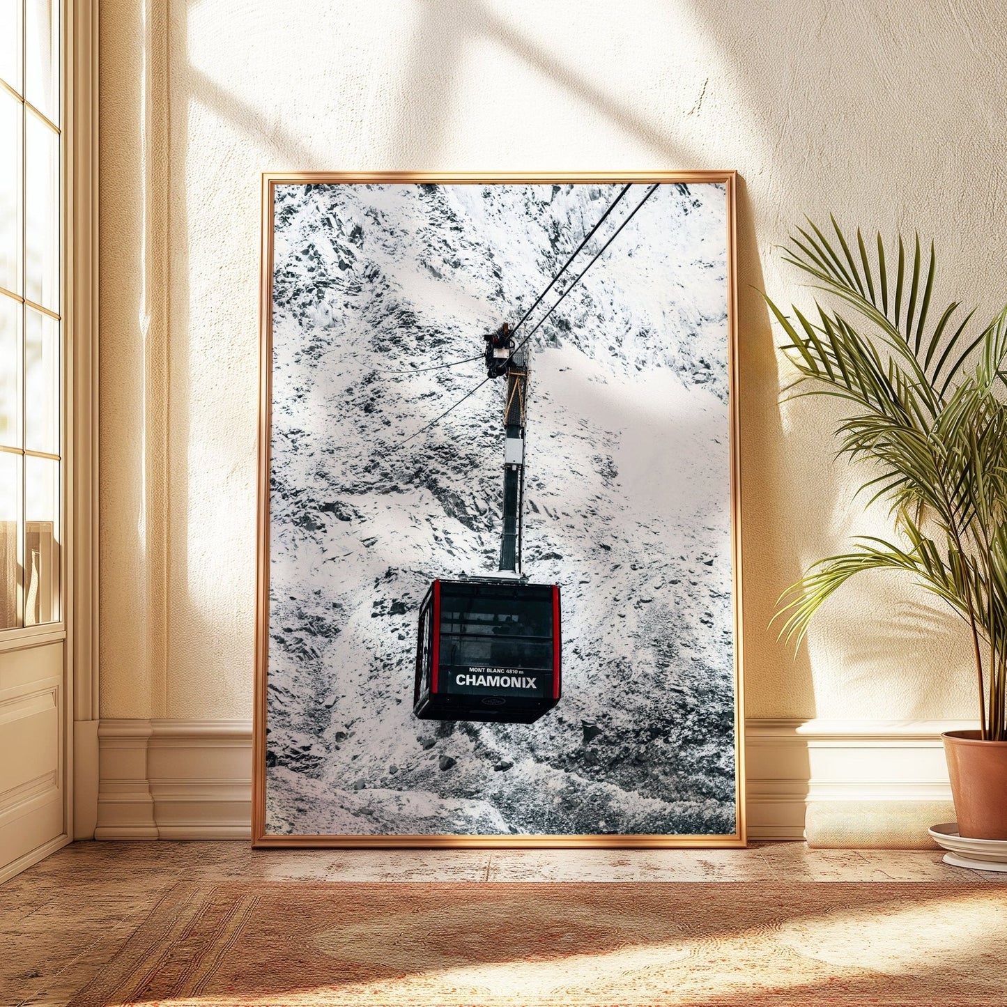 Aiguille Du Midi Triptychon Kunstdruck - 200 g/m², Set 3, Grössen 5x7 bis A4