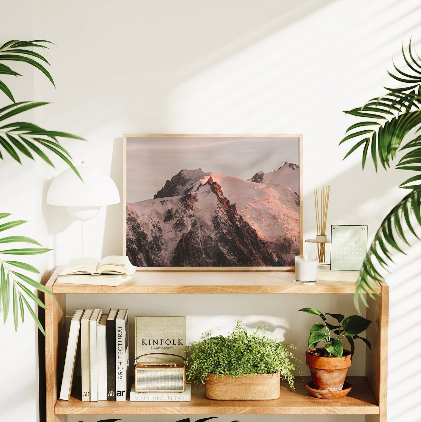 Aiguille Du Midi Poster Abendstimmung - Größe 21x29,7 cm, 200 g/m2