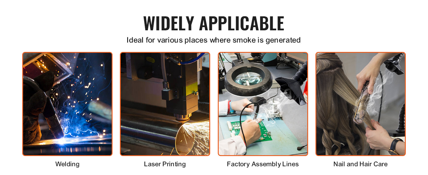 SucceBuy Lötrauchabsauger 3-Stufen-Filter Kompakt - 150W 332m3/h by Golden Bridge Store