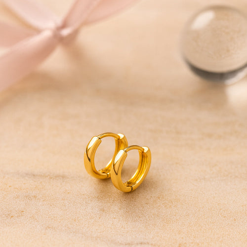 SterlingSilber Mini-Creolen - Kleine Ohrringe 12 mm Durchmesser 925er Silber