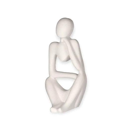 HerzensKunst Skulptur Nachdenkliche Frau - Größe 22 cm, Gewicht 1,2 kg