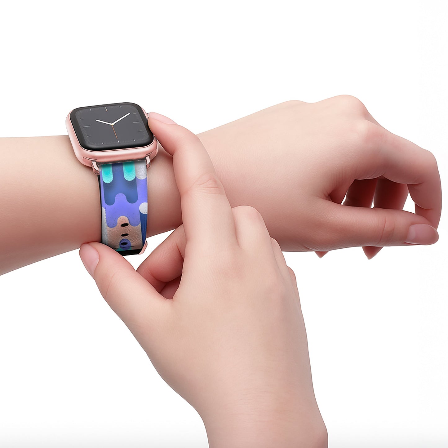 Înghețată - Curea Apple Watch 44-49mm și 42mm (Seriile 1-3)