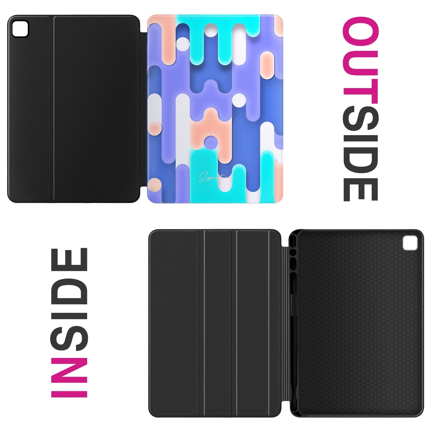 Husă Icecream pentru iPad Pro 11 - Protecție antișoc, piele, dimensiune 11 inch, ușoară