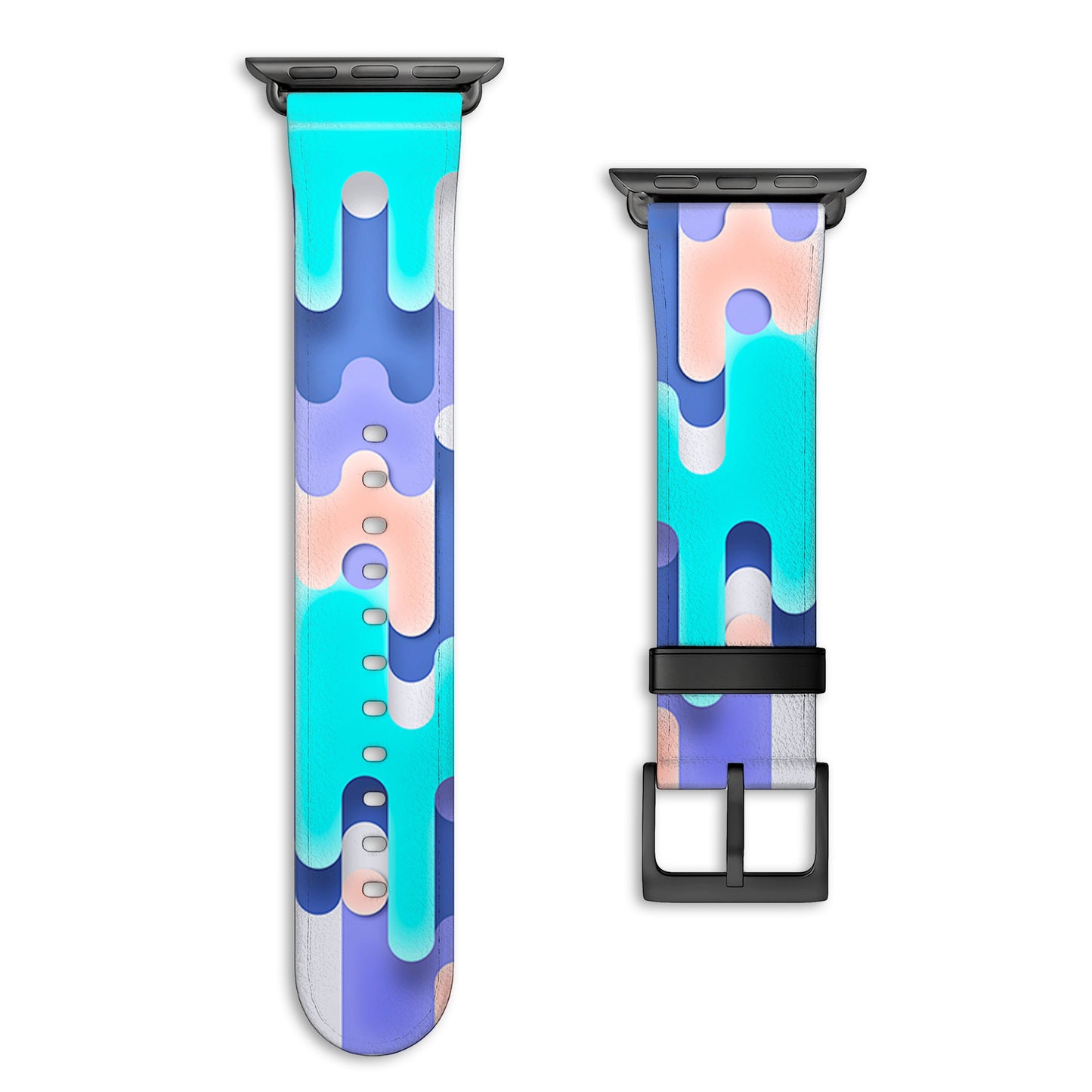 NALIA Icecream Armband - Silikon, Größe 38-41mm/42mm, Ab Serie 10