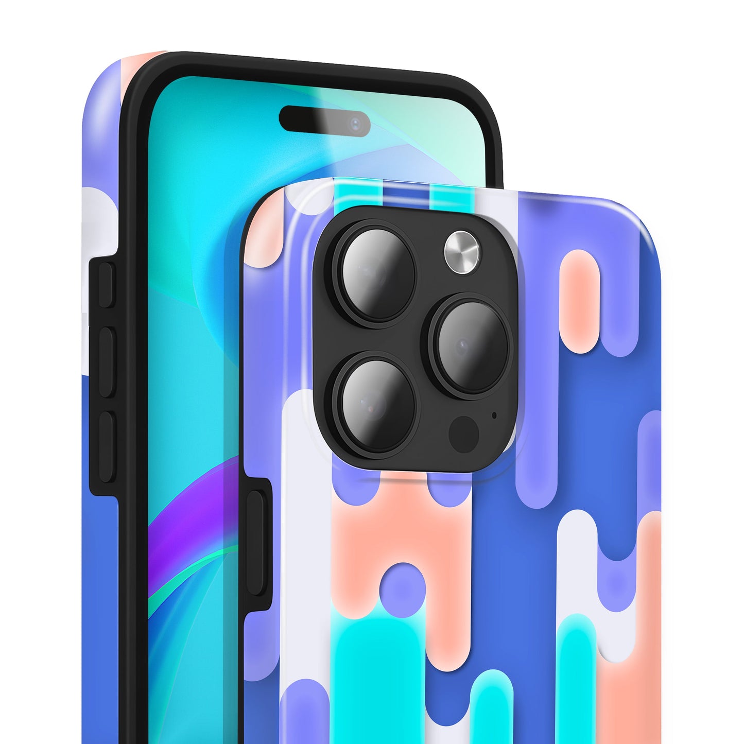 NALIA Icecream Hülle Signature Collection Motif - Größe Passgenau Für iPhone 16 Pro Max, Gewicht 22 g, Dicke 0,8 mm