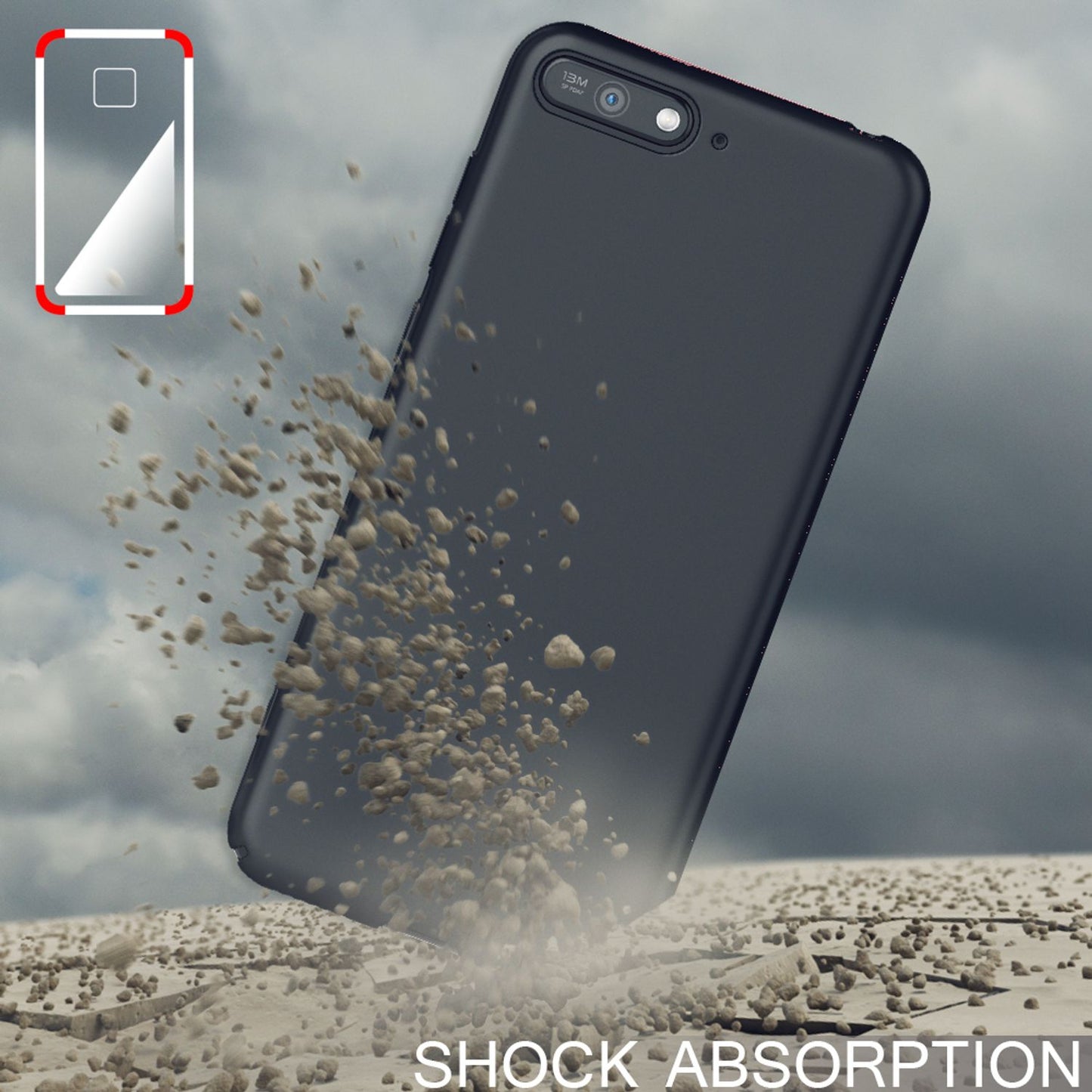 NALIA Huawei Y6 2018 Dünne Hülle - 0,5 mm Dicke Ultraleicht Kratzschutz Passgenau