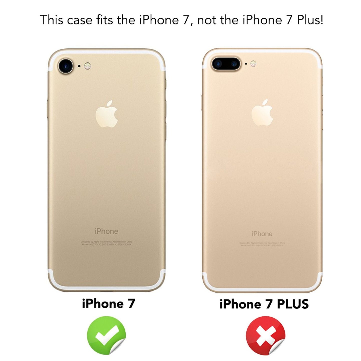 NALIA Hülle 360 Grad - Rundumschutz Displayschutzglas 2-in-1 Etui Kompatibel iPhone 7