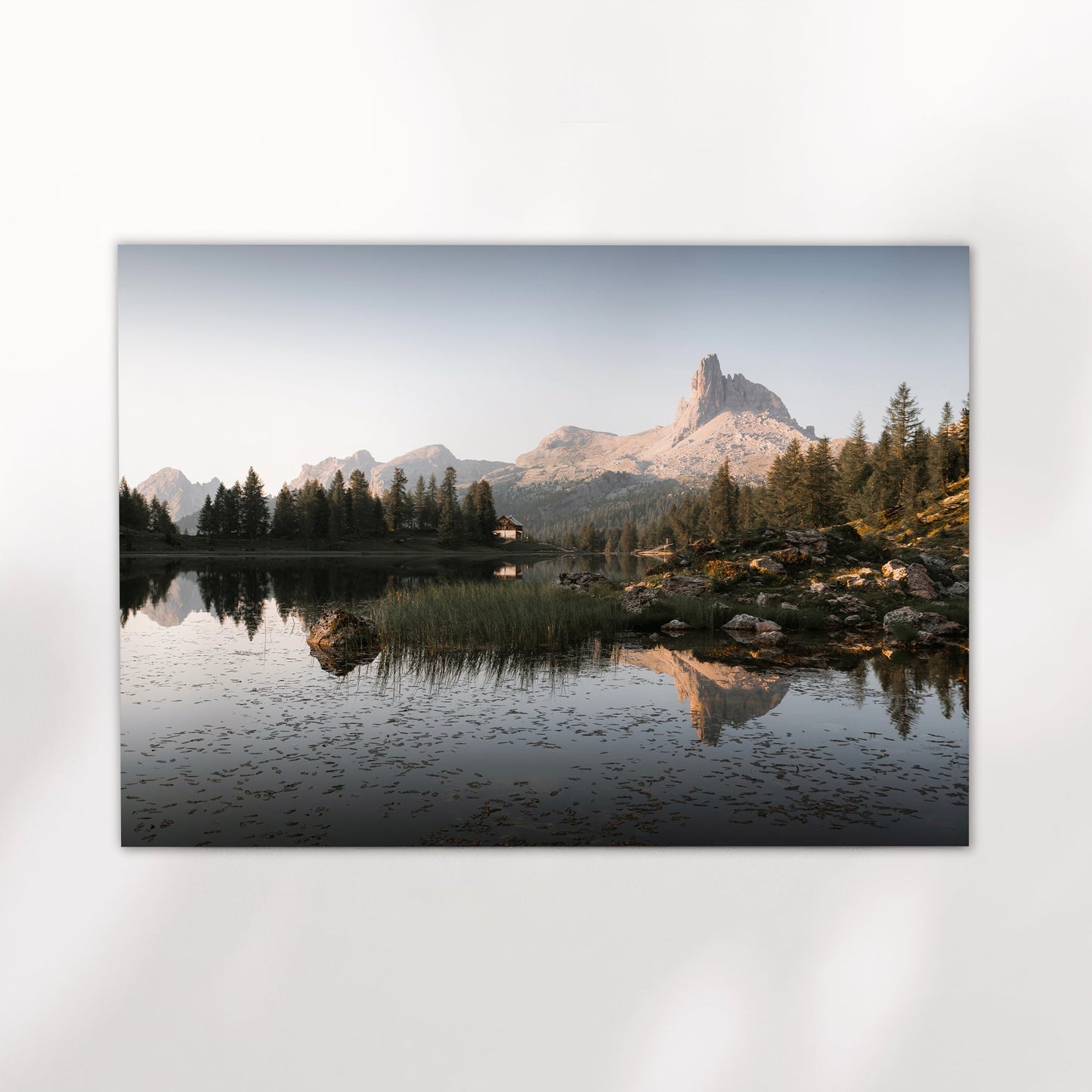 Lago Di Federa Dolomiten Blick - Größe 30x40 cm Papiergewicht 200 g/m2
