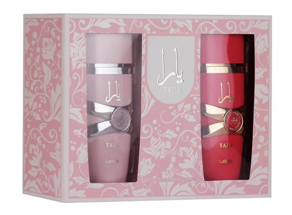Lattafa Yara Candy Anniversary Set Duft-Duo - 2x100 ml je Flakon Vanille/Jasmin