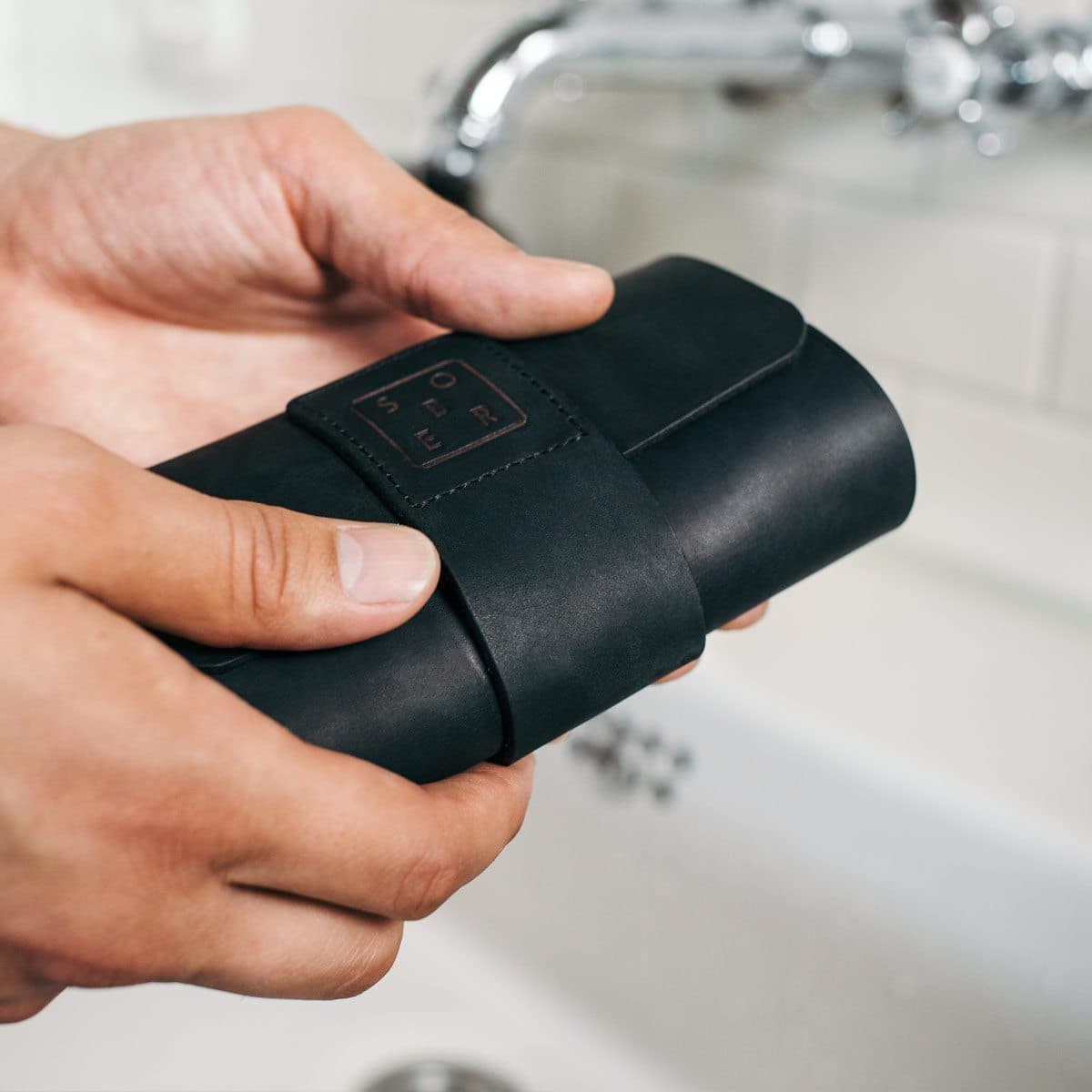 Husă din piele | Husă pentru aparate de ras și pensule de ras