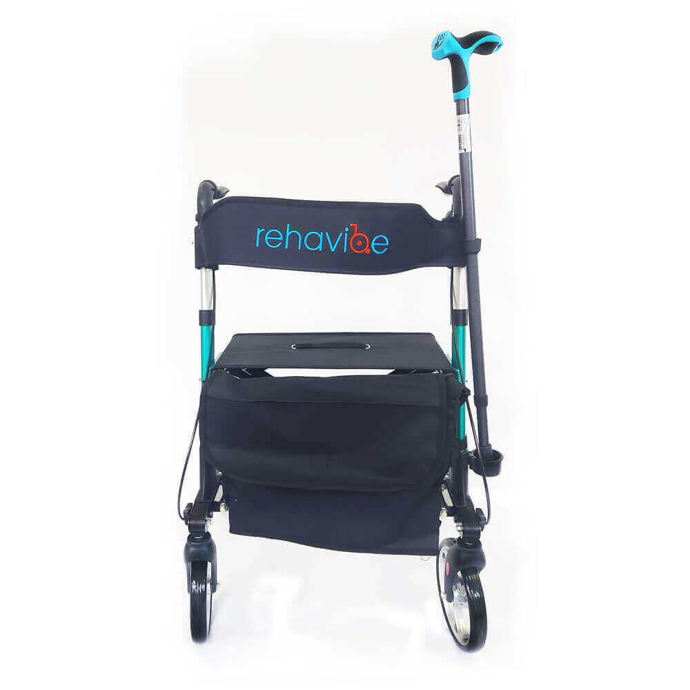 Leichtgewicht Reiserollator Grün – 3-fach faltbar, nur 7,2 kg, bis 136 kg