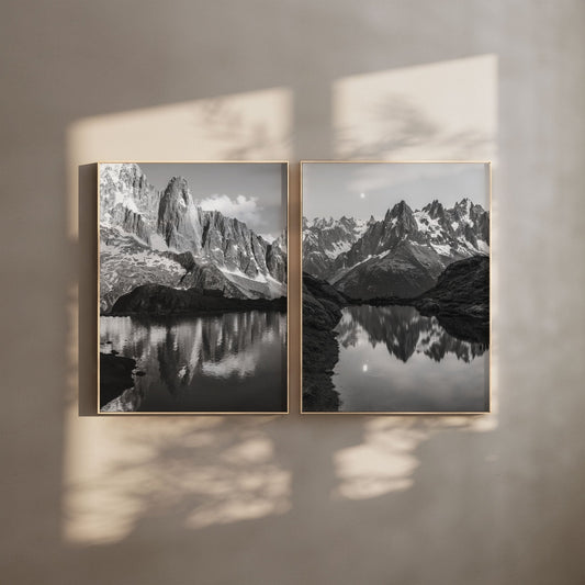 Les Drus Schwarzweiß Fotodruck - Auflage 2er Set, 200 g/m² Größe