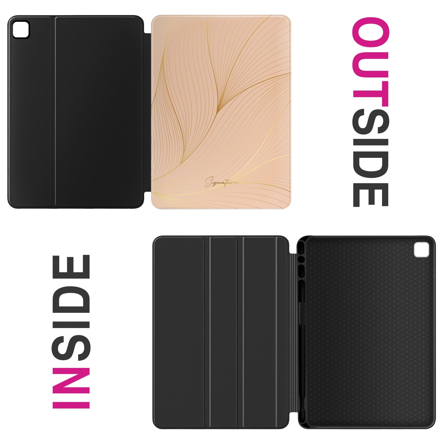 Husă NALIA Lumina - Signature Look - iPad Pro M4 11 inch, piele ecologică, ușoară