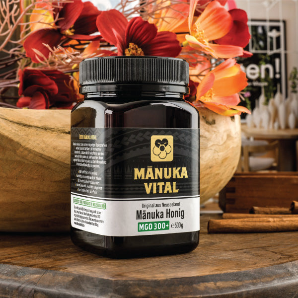 Miere de Manuka Vital MGO 300+ - Capacitate 500 g, Concentrație MGO 300+, Recipient mare din sticlă