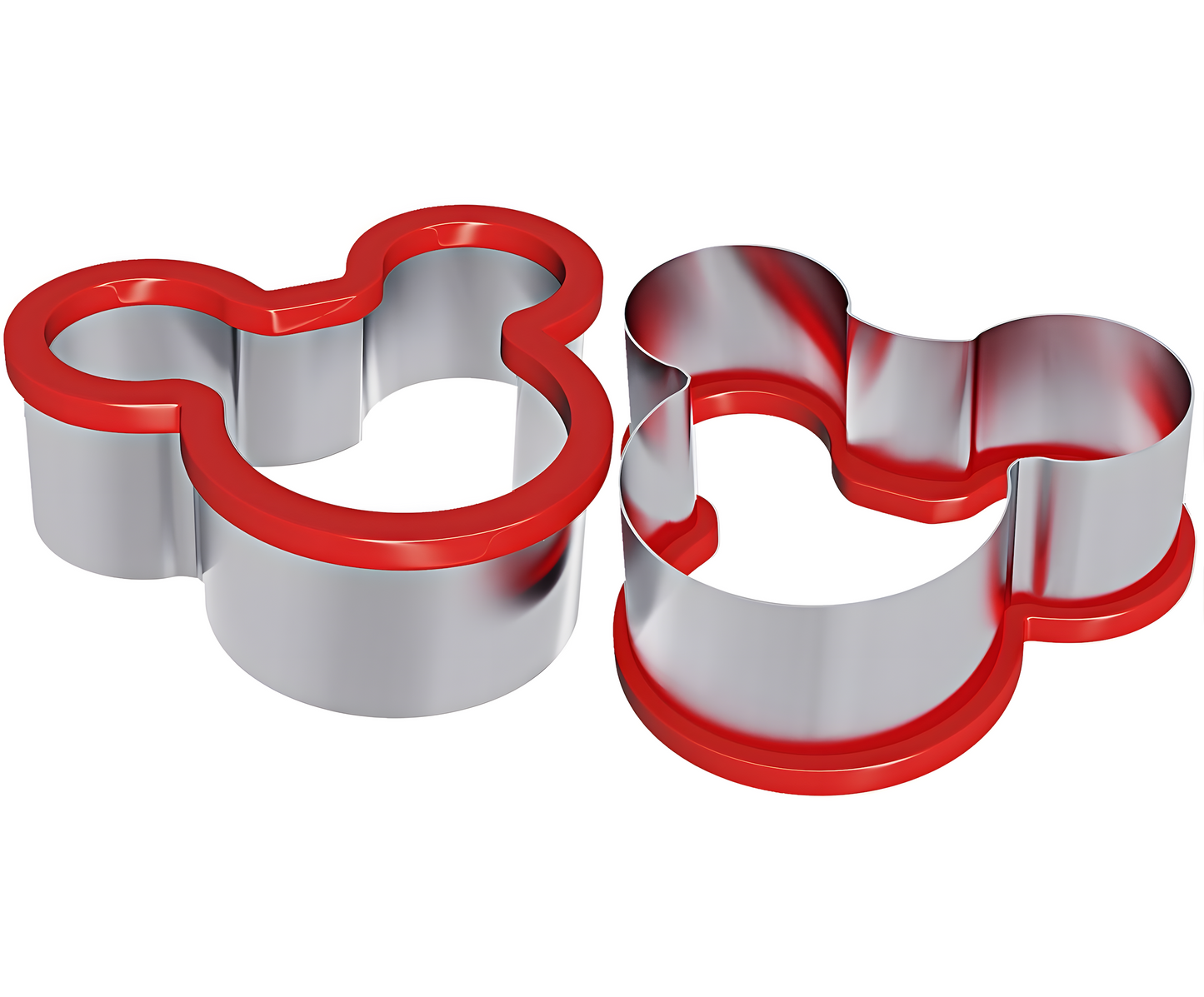 Maus Ausstechformen Edelstahl - Kapazität 2er Set Größe 6 cm