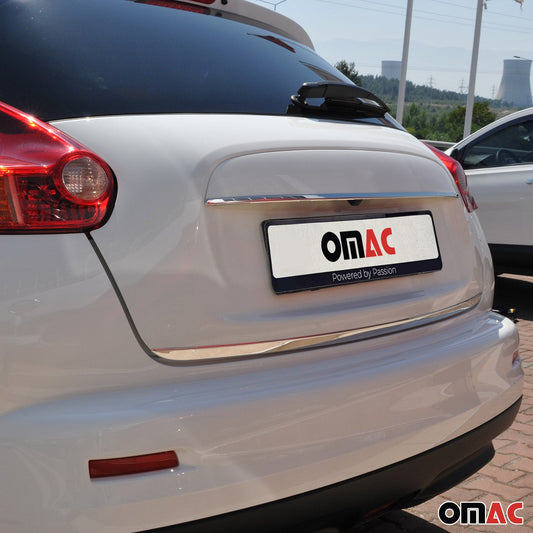 Ornamente prag portbagaj, ornamente hayon pentru Nissan Juke 2010-2019, oțel inoxidabil cromat