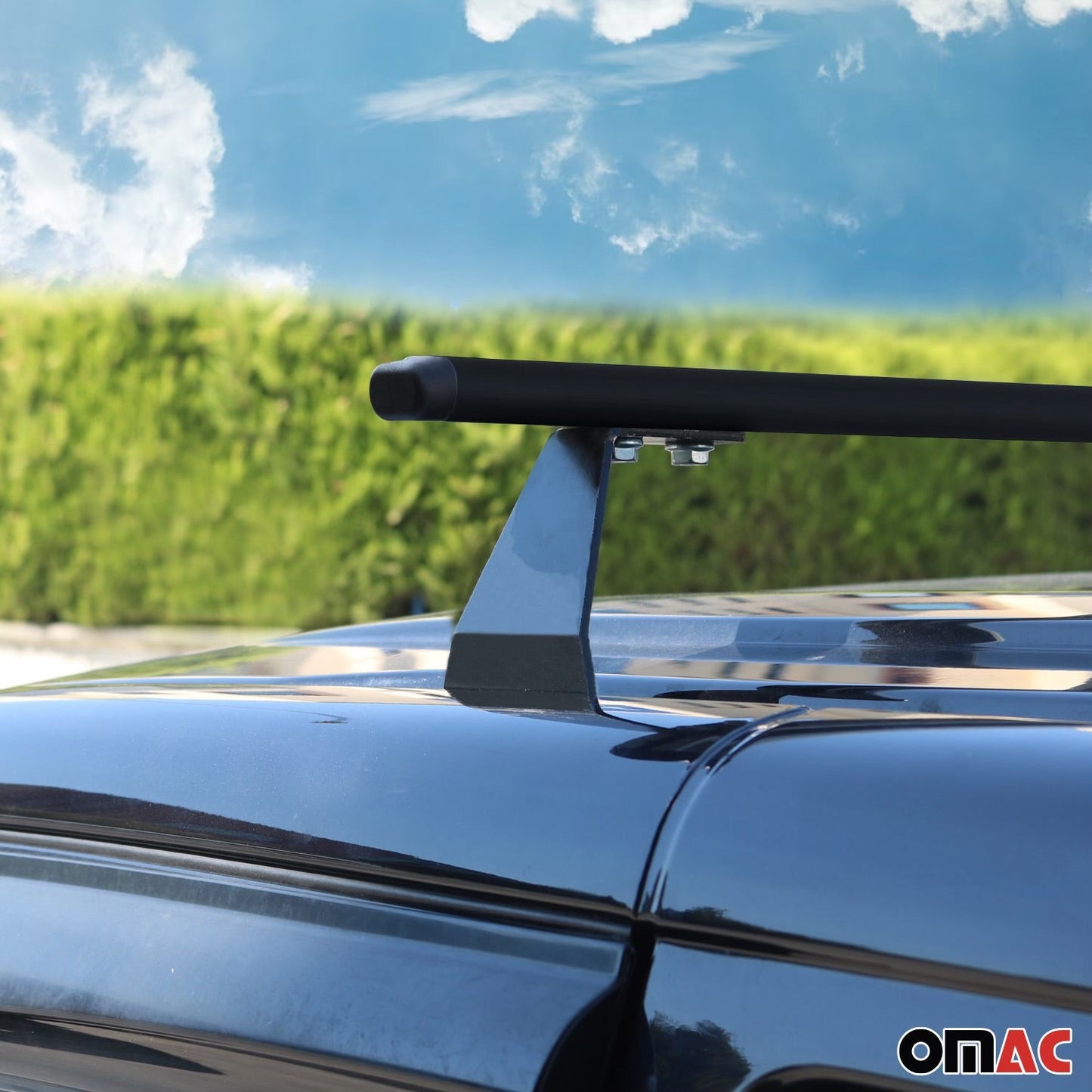 Dachträger Grundtäger für VW Caddy 2004-2015 75kg Stahl Schwarz 2 tlg