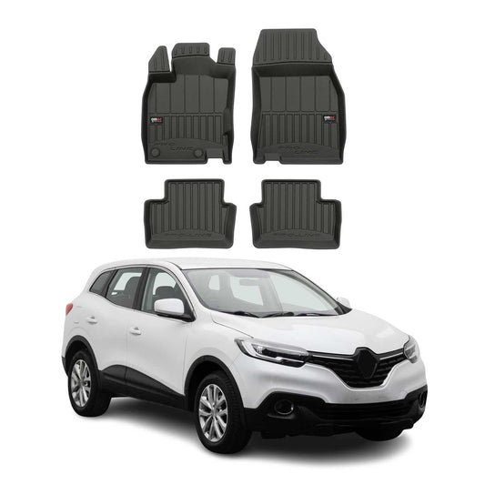 2015-2025 Renault Kadjar Fußmatten TPE Schwarz 4 tlg