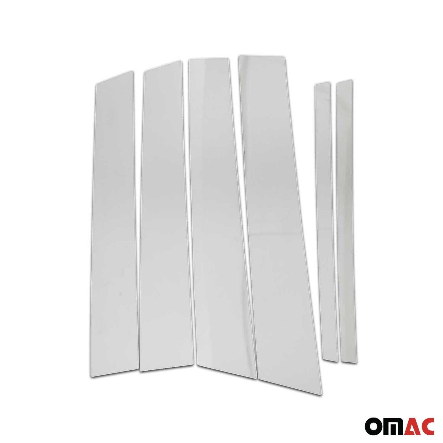 B-Säule Türsäulen Verkleidung für Opel Corsa F 2019-2025 Edelstahl Silber 6tlg