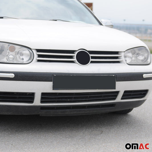 Benzi grilă radiator pentru VW Golf 1997-2003, oțel inoxidabil, argintiu, 4 bucăți