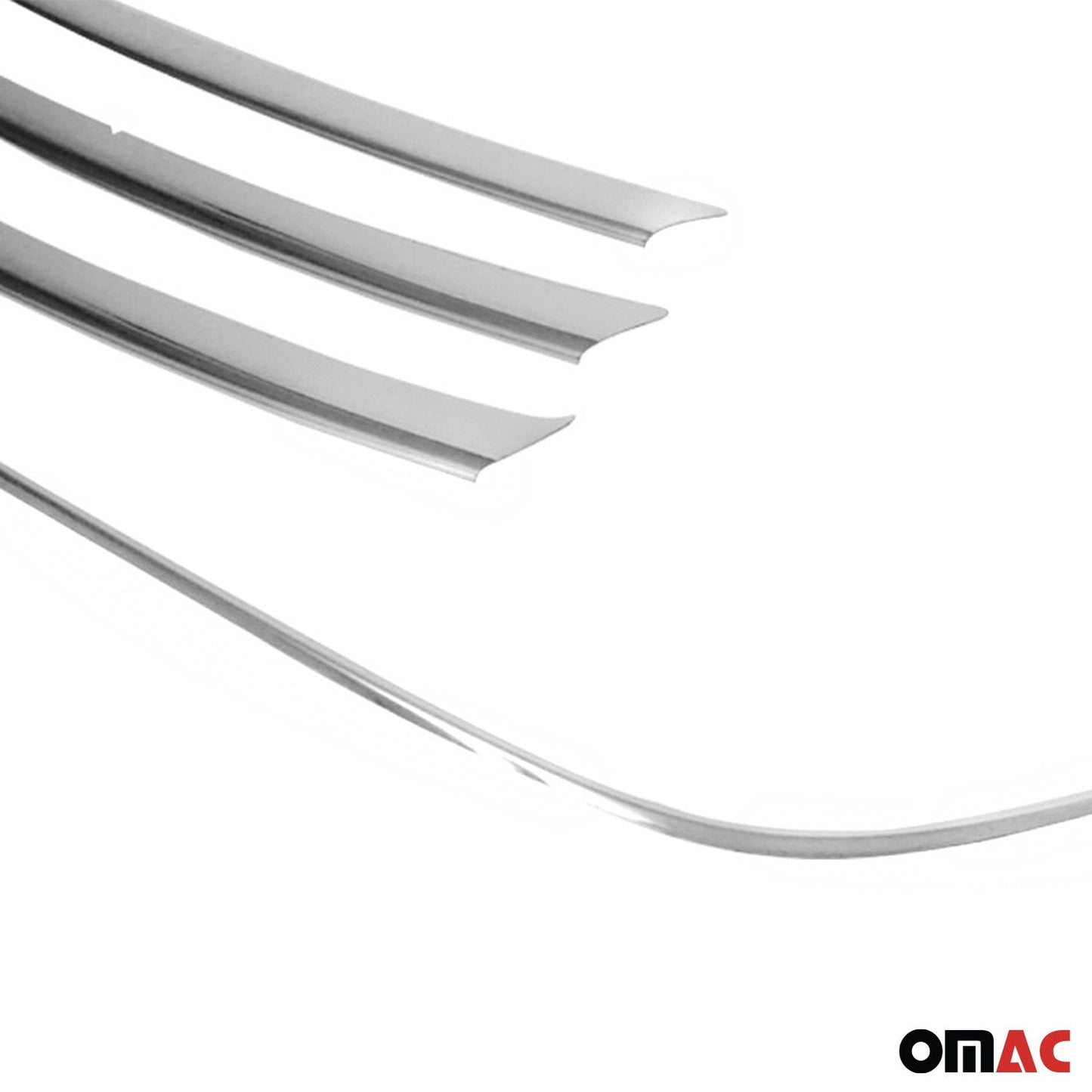 Benzi decorative grilă auto pentru Hyundai i30 2012-2017, oțel inoxidabil, argintiu, 4 bucăți